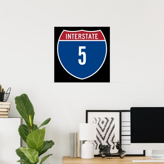 Interstate 5 poster (Thuiskantoor)