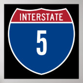 Interstate 5 poster (Voorkant)