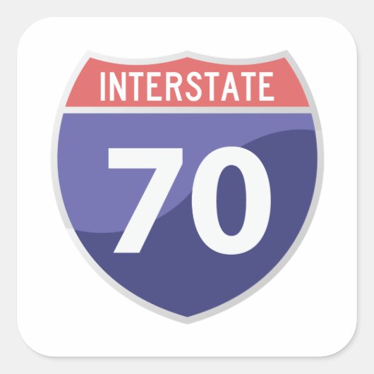 Interstate 70 (I-70) Road Trip Sticker (Voorkant)