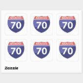 Interstate 70 (I-70) Road Trip Sticker (Vel)