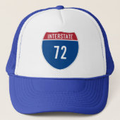 Interstate 72 Hoed Trucker Pet (Voorkant)