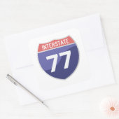 Interstate 77 (I-77) Road Trip Sticker (Envelop)