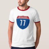 Interstate 77 T-Shirt (Voorkant)