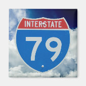 Interstate 79 Schild, Verkeersbord Magneet (Voorkant)