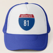 Interstate 81 Hoed Trucker Pet (Voorkant)