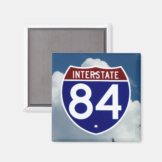Interstate 84 Shield, HIgway Sign, Oregon Magneet (Voorkant / Achterkant)