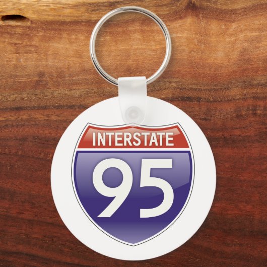 Interstate 95 | Beste cadeaus Sleutelhanger (Voorkant)