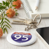 Interstate 95 | Beste cadeaus Sleutelhanger (Zijkant)