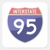 Interstate 95 (I-95) Sticker (Voorkant)