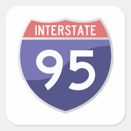 Interstate 95 (I-95) Sticker (Voorkant)