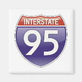 Interstate 95 magneet (Voorkant)