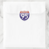 Interstate 95 ronde sticker (Tas)