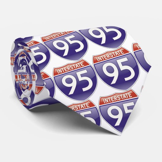 Interstate 95 stropdas (Opgerold)