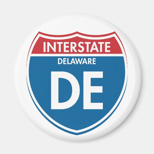 Interstate Delaware DE Magneet (Voorkant)