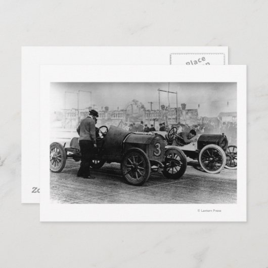 Interstate Fairground Auto Speed Races Briefkaart (Voorkant / Achterkant)