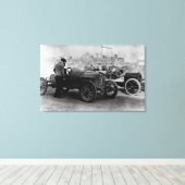 Interstate Fairground Auto Speed Races Canvas Afdruk (Insitu (Houten vloer))