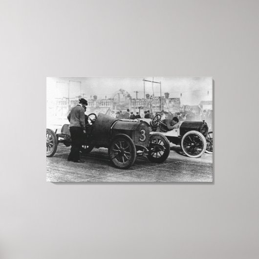 Interstate Fairground Auto Speed Races Canvas Afdruk (Voorkant)