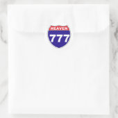 "Interstate" Hemel 777 Ronde Sticker (Tas)