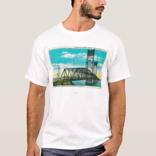 Interstate Highway Bridge over Columbia T-shirt (Voorkant)