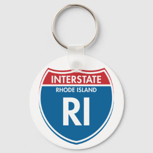 Interstate Rhode Island RI Sleutelhanger