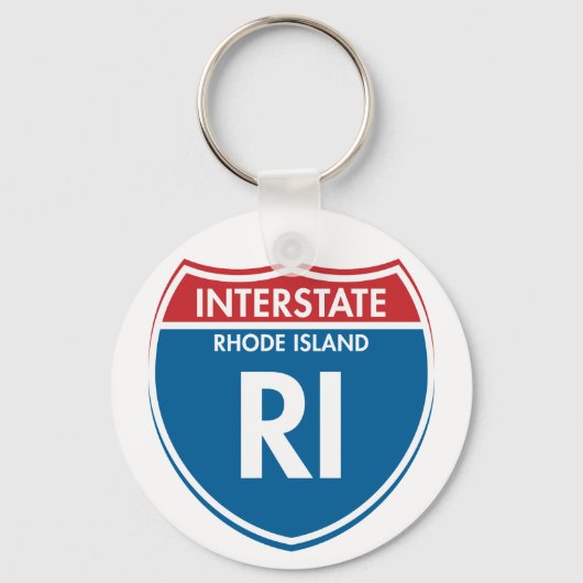 Interstate Rhode Island RI Sleutelhanger (Voorkant)