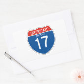 Interstate Sign 17 - Arizona Rechthoekige Sticker (Envelop)