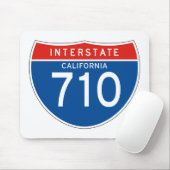 Interstate Sign 710 - Californië Muismat (Met muis)
