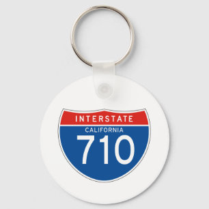 Interstate Sign 710 - Californië Sleutelhanger