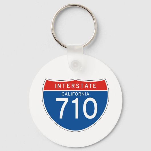 Interstate Sign 710 - Californië Sleutelhanger (Voorkant)