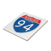 Interstate Sign 94 - Wisconsin Tegeltje (Zijkant)