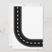 Interstate Sign Birthday Invitation Kaart (Achterkant)