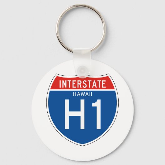 Interstate Sign H1 - Hawaii Sleutelhanger (Voorkant)