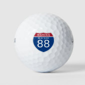 Interstate Sign van New York Golfballen (Voorkant)