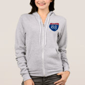 Interstate Sign van New York Hoodie (Voorkant)