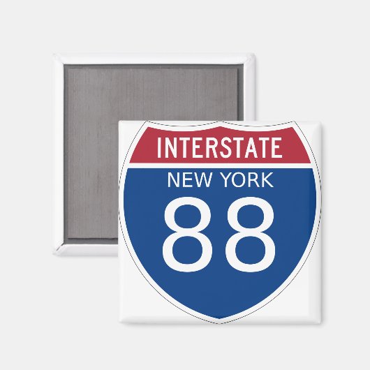 Interstate Sign van New York Magneet (Voorkant / Achterkant)
