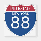 Interstate Sign van New York Magneet (Voorkant)