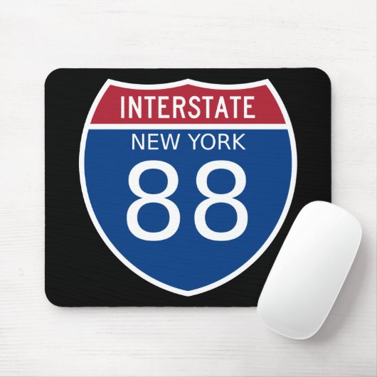 Interstate Sign van New York Muismat (Met muis)
