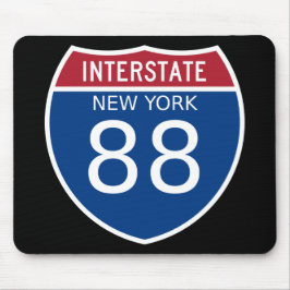 Interstate Sign van New York Muismat
