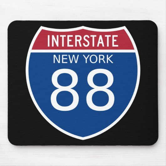 Interstate Sign van New York Muismat (Voorkant)