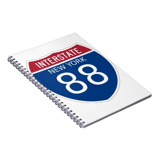 Interstate Sign van New York Notitieboek (Rechterzijde)