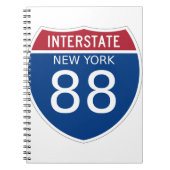 Interstate Sign van New York Notitieboek (Voorkant)