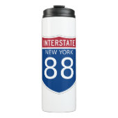 Interstate Sign van New York Thermosbeker (Voorkant)