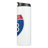 Interstate Sign van New York Thermosbeker (Geroteerd rechts)