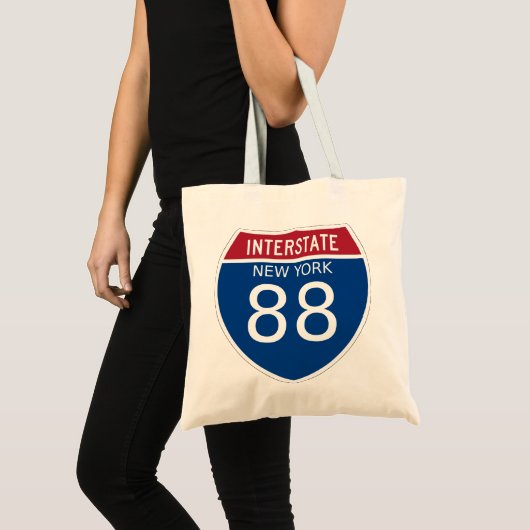 Interstate Sign van New York Tote Bag (Voorkant (product))