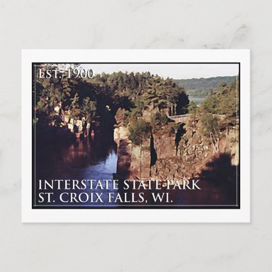 Interstate State Park Briefkaart (Voorkant)