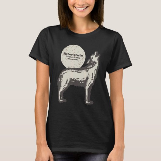 Interstate State Park Minnesota MN Wolf Moon Vacat T-shirt (Voorkant)