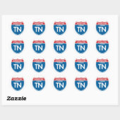 Interstate Tennessee Ronde Sticker (Vel)