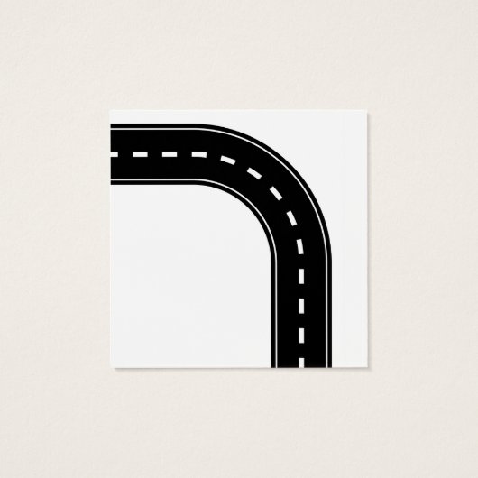 Interstate verjaardagsgunsttag vierkante visitekaartjes (Achterkant)