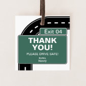 Interstate verjaardagsgunsttag vierkante visitekaartjes