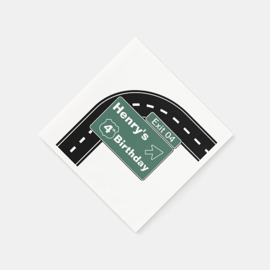 Interstate verjaardagsservetten servet (Hoek)